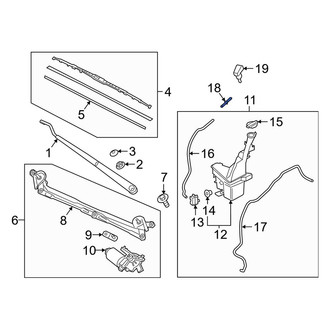 Kia OE - Liftgate Washer Hose Adapter