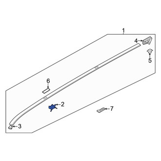 Kia OE - Roof Molding Clip
