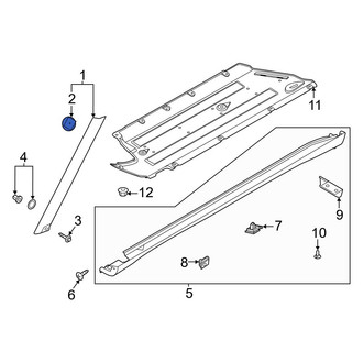 Kia OE - Windshield Molding Clip
