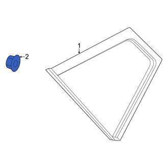 Kia OE - Quarter Panel Glass Nut