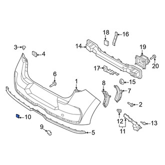 Kia OE - Rear Bumper Cover Spacer Panel Nut