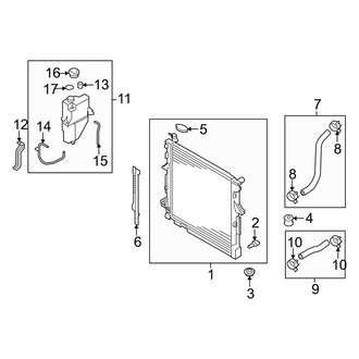 Kia OE - Cooling - Radiator & Components (3.8L)