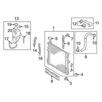 Kia OE - Cooling - Radiator & Components (4.6L)