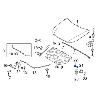 Kia OE - Hood Release Handle Screw