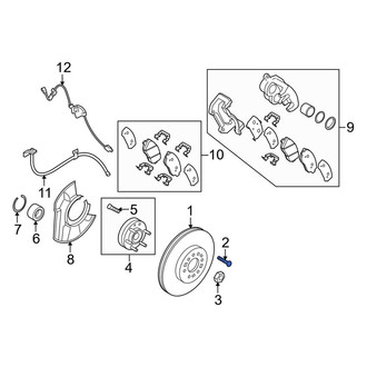 Kia OE - Front Disc Brake Rotor Set Screw