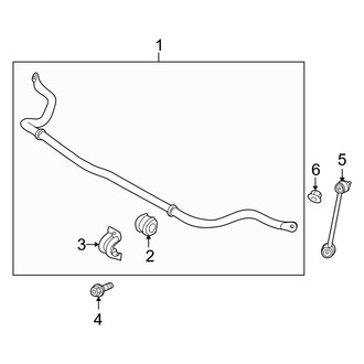 Kia OE - Front Suspension - Stabilizer Bar & Components (EX / Limited / LX 4WD)