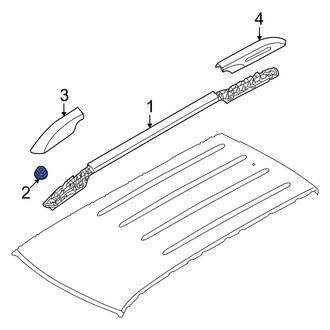 Kia OE - Roof Luggage Carrier Side Rail Nut