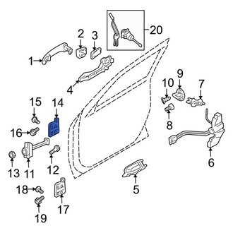 Kia OE - Front Right Lower Door Hinge