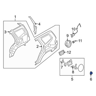 Kia OE - Fuel Filler Door Nut