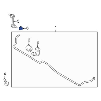 Kia OE - Front Suspension Stabilizer Bar Link Nut