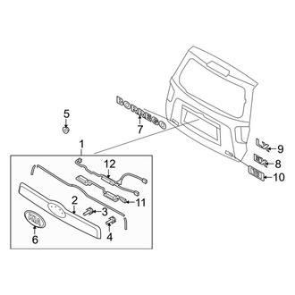 Kia OE - Lift Gate - Exterior Trim
