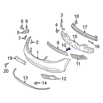 Kia OE - Lower Grille Screw