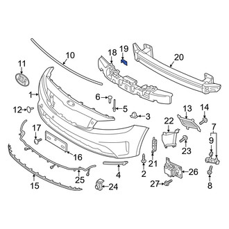 Kia OE - Front Bumper Impact Absorber Clip