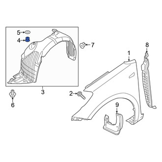 Kia OE - Windshield Molding Rivet
