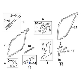 Kia OE - Door Sill Plate Clip