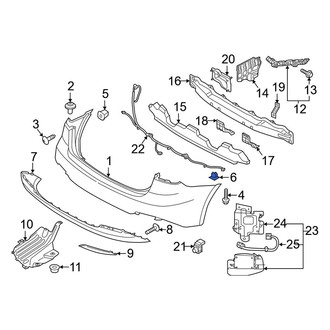 Kia OE - Bumper Cover Retainer