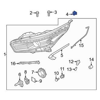 Kia OE - Headlight Fastener Clip