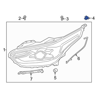 Kia OE - Headlight Fastener Clip