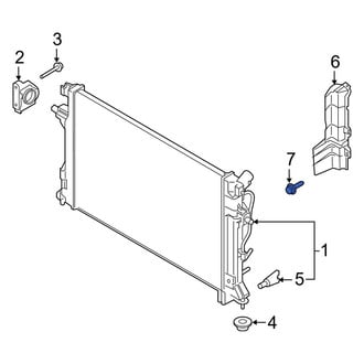 Kia OE - Front Bumper Cover Support Rail Screw