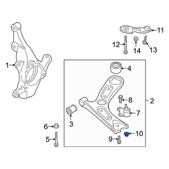 Kia OE - Rear Suspension Stabilizer Bar Link Nut