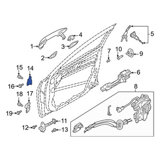 Kia OE - Front Right Upper Door Hinge