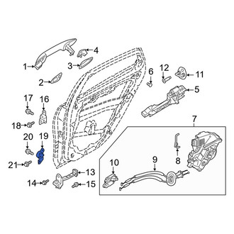 Kia OE - Rear Right Lower Door Hinge
