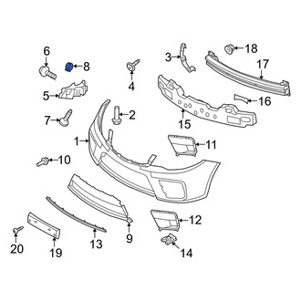 Kia OE - Bumper Cover Retainer