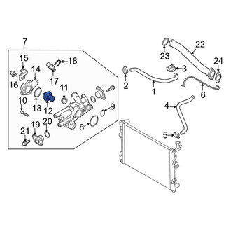Kia OE - Engine Coolant Thermostat
