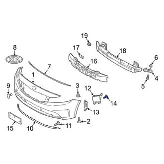 Kia OE - Bumper Impact Bar Screw
