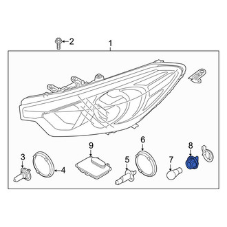 Kia OE - Front Headlight Socket