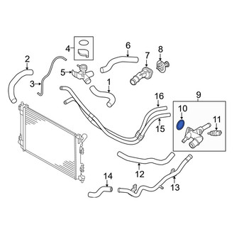 Kia OE - HVAC Heater Control Valve O-Ring