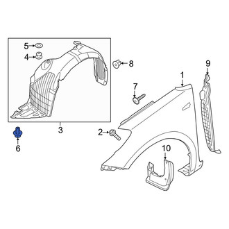 Kia OE - Windshield Molding Rivet