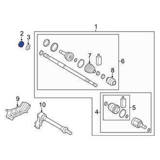 Kia OE - Front CV Joint Nut