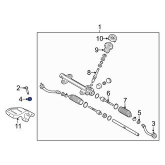 Kia OE - Outer Steering Tie Rod Nut