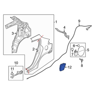 Kia OE - Rear Left Quarter Panel Vent