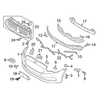 Kia OE - Body C-Pillar Molding Screw