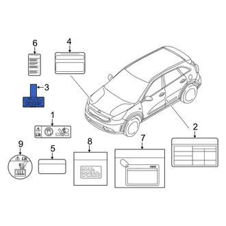 Kia OE - Air Bag Information Label