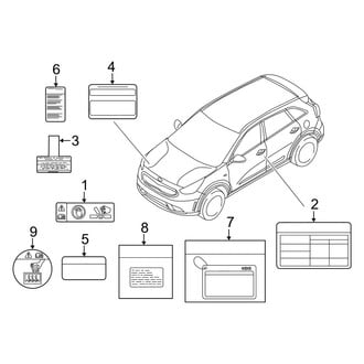 Kia OE - Information Labels - Labels