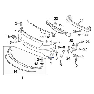 Kia OE - Right Upper Bumper Cover Bracket