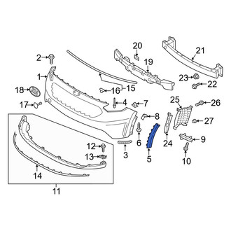 Kia OE - Front Left Bumper Trim