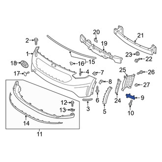 Kia OE - Left Lower Bumper Cover Bracket