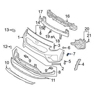 Kia OE - Right Outer Bumper Molding Bracket