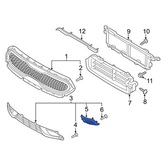 Kia OE - Front Left Grille Molding
