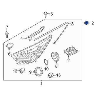 Kia OE - Headlight Fastener Clip