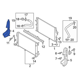 Kia OE - Front Right Radiator Support Baffle