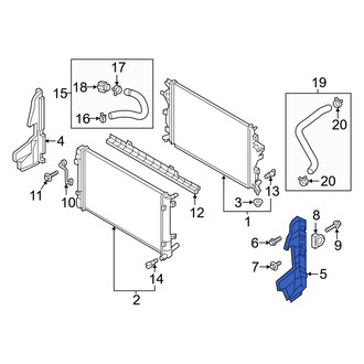 Kia OE - Front Left Radiator Support Baffle