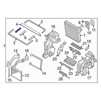 Kia OE - HVAC Heater Core Case Assembly