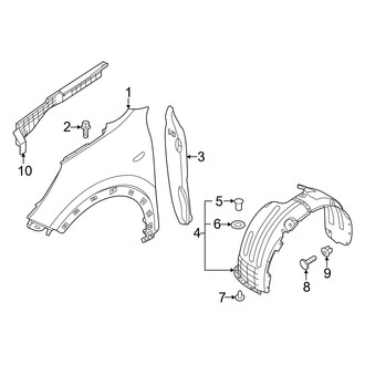 Kia OE - Fender & Components (Fender & Components), (EX / FE / LX / Touring / Touring Launch Edition)