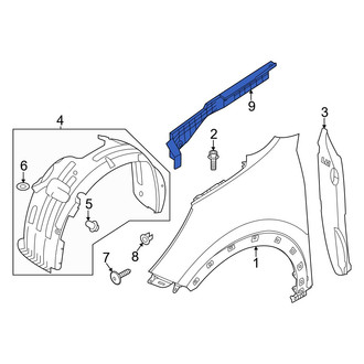 Kia OE - Front Right Fender Filler Panel
