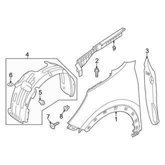 Kia OE - Fender & Components (Fender & Components), (EX / EX Premium)